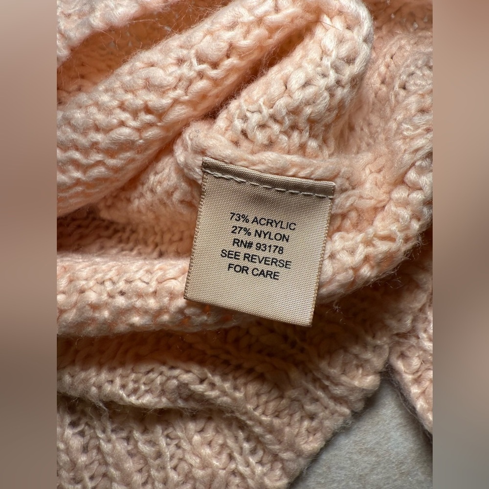 Philosophy Light Pink Knit V Neck Sweater, Women Size S - Picture 9 of 9